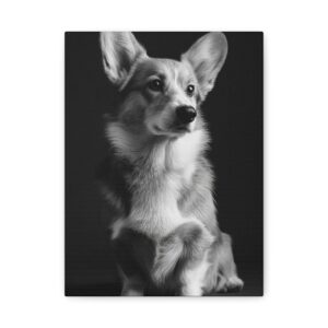 Tableau Noir & Blanc - Corgi