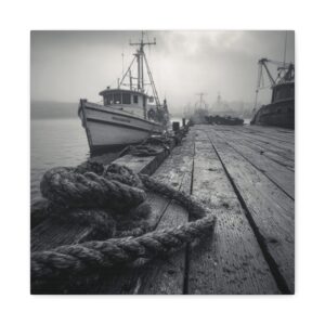 Tableau Noir & Blanc - Accostage