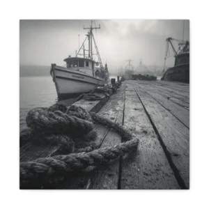 Tableau Noir & Blanc - Accostage