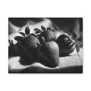 Tableau Noir & Blanc Fraise