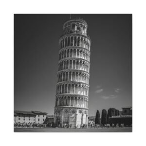 Tableau Noir et Blanc - Tour de Pise