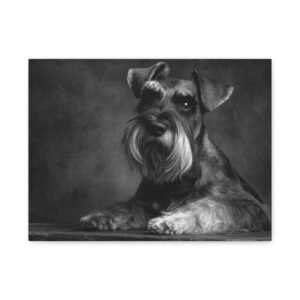 Tableau Noir et Blanc - Schnauzer