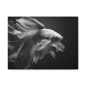 Tableau poisson rouge & monochrome