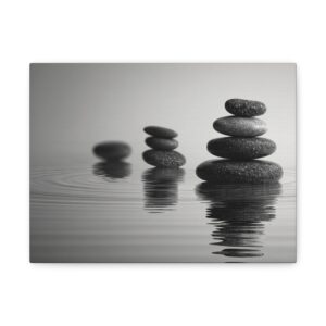 Tabeau Zen Pierres dans l'eau