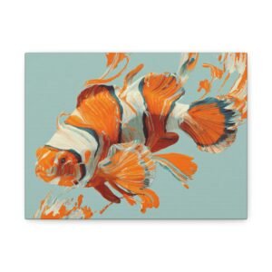 Tableau poisson clown & abstrait
