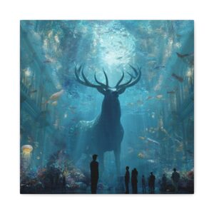 Tableau Cerf & Aquarium Géant