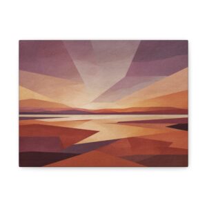 Tableau Terracotta - Plage crépuscule