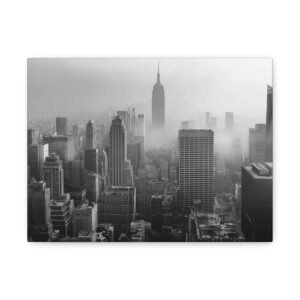 Tableau Noir & Blanc - Vue sur Manhattan