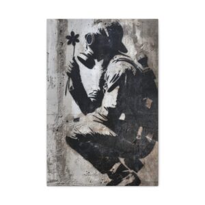 Tableau Noir et Blanc - Banksy Tribute