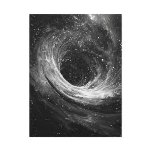 Tableau Noir et Blanc Trou noir