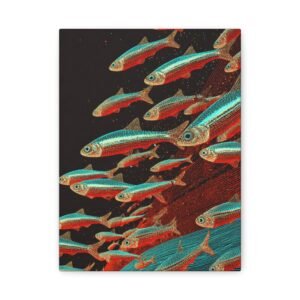 Tableau néon tétra & graphique