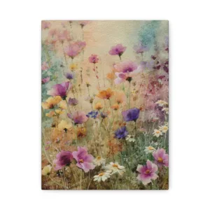 Tableau Aquarelle Champêtre Effet Mouillé