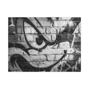 Tableau Noir et Blanc Street Art