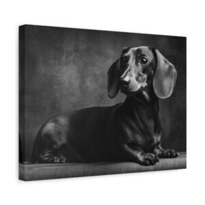 Tableau Noir et Blanc - Teckel